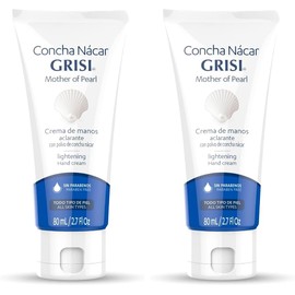 Concha Nácar Grisi Concha Nácar Crema Para Manos 80ml, color, 80 ml, pack of/paquete de (Paquete de 2)