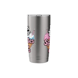 Life’s Better With Sprinkles And Snow Cones Design Stainless Steel Insulated Tumbler