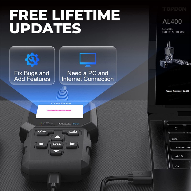 TOPDON AL400 OBD2 Scanner, Full OBDII Code Reader, Check Engine