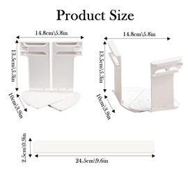 Senshuomy 4 pcs Bed Sheet Clips, Bed Sheet Holder With Lock Strips (White)