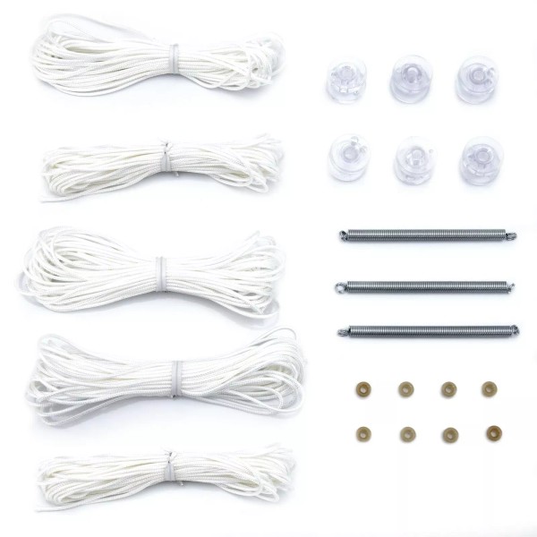 RecPro RV Pleated Shade Repair Kit White Window Shade Restringing
