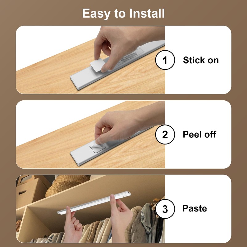 Under-Unit Light Kitchen LED, Cabinet Light with Motion Sensor