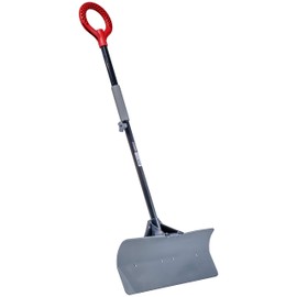 Radius Garden 90311 24" Heavy Duty Lightweight Snow Plow Shovel, Solid , Smoked Grey