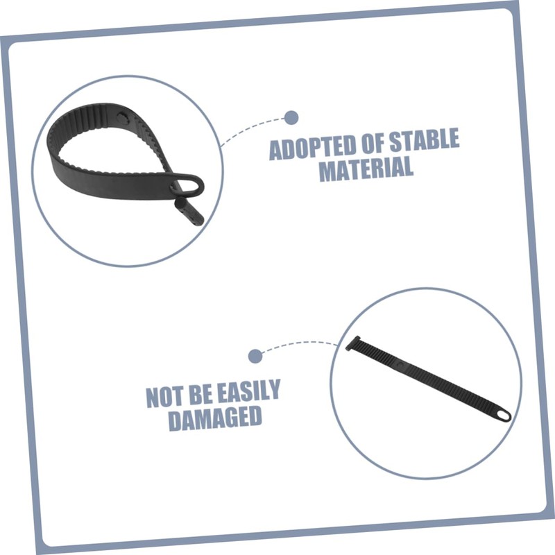 Sosoport 2pcs Multi-use Rubber Belt Straps for Bike Fastening and