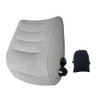 Inflatable Travel Pillow Portable PVC Flocking Head Neck Lumbar Support
