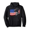 Proud German Shorthaired Pointer American Flag patriotic dog Pullover Hoodie