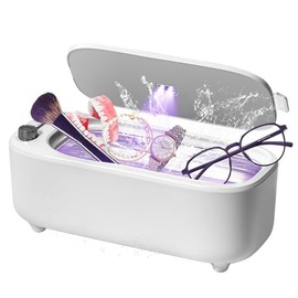 ULTRDREAMS Ultrasonic Jewelry Cleaner with UV – 47kHz Ultrasonic Cleaner Machine with 4 Cleaning Modes for Jewelry, Eyeglasses, Watch Strap, Dentures, Retainers & More – Ivory