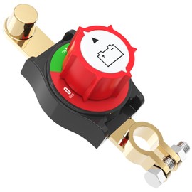 Malictele Top Post Battery Disconnect Switch 275A Heavy Duty 12V/24V/48V Battery Cut Off Master Kill Switch for Car, Marine, RV, Boat, Truck