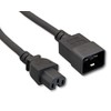 Cablelera Black 3' Power Cord, IEC320 C15/C20 14AWG C15/C20 Power