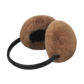 Women Ear Muffs Girls Ear Warmers Adjustable Winter Furry Earmuffs Fashion Ear Covers Wrap Soft Faux Fur Ear Hamburg Headband Earmuffs Warm Earmuff for Running Outdoor Sports (Khaki)