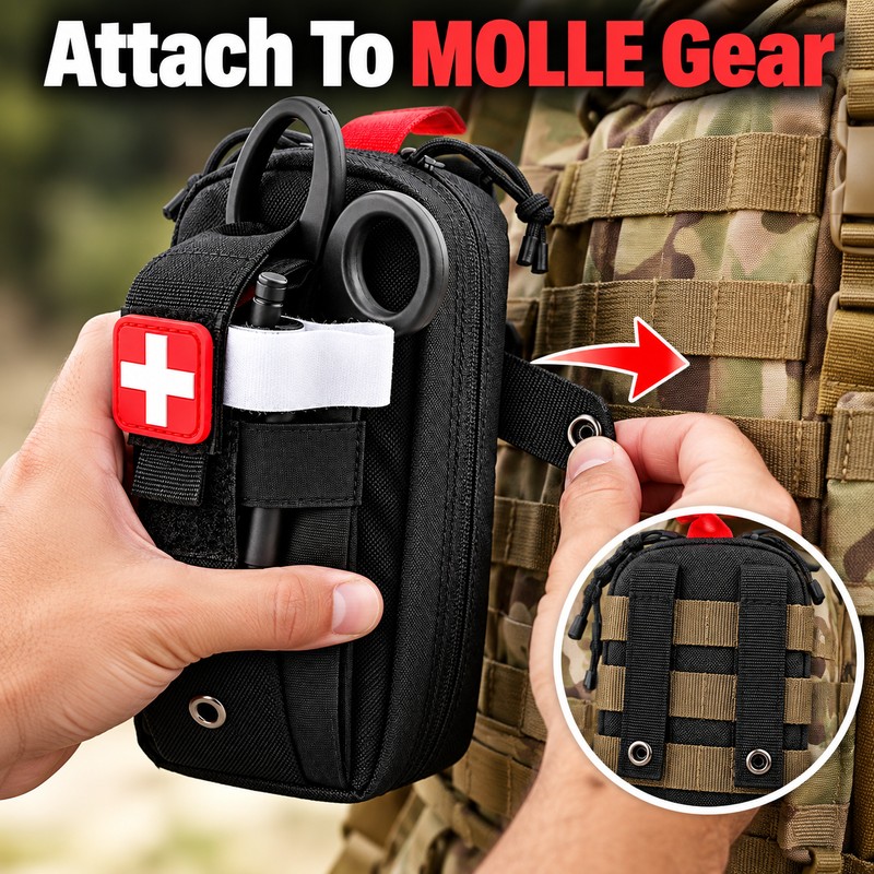 Professional First Aid Kit Pouch – Molle Medical Rescue EDC
