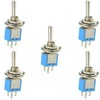 5 x On/On Sub Miniature Small Mini Toggle Switch SPDT