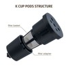 Reusable K Cups, Refillable Coffee Filter Coffee Pod Filled Capsule