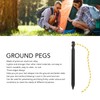 12PCS Tent Stakes Aluminum Alloy Three Edges Lightweight Tent Nail
