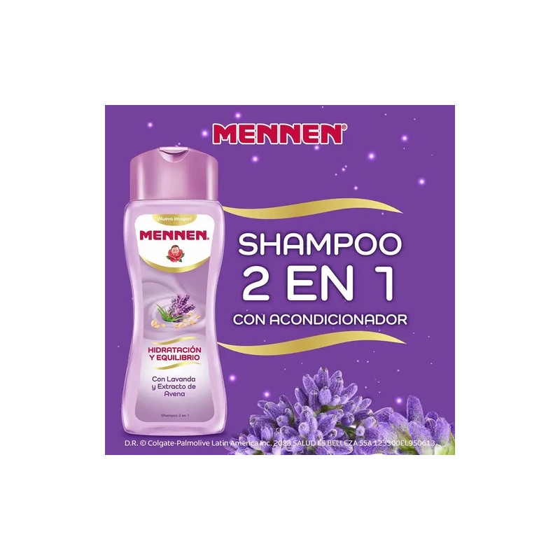Shampoo Hidratación Y Equilibrio Con Lavanda 700 Ml Mennen