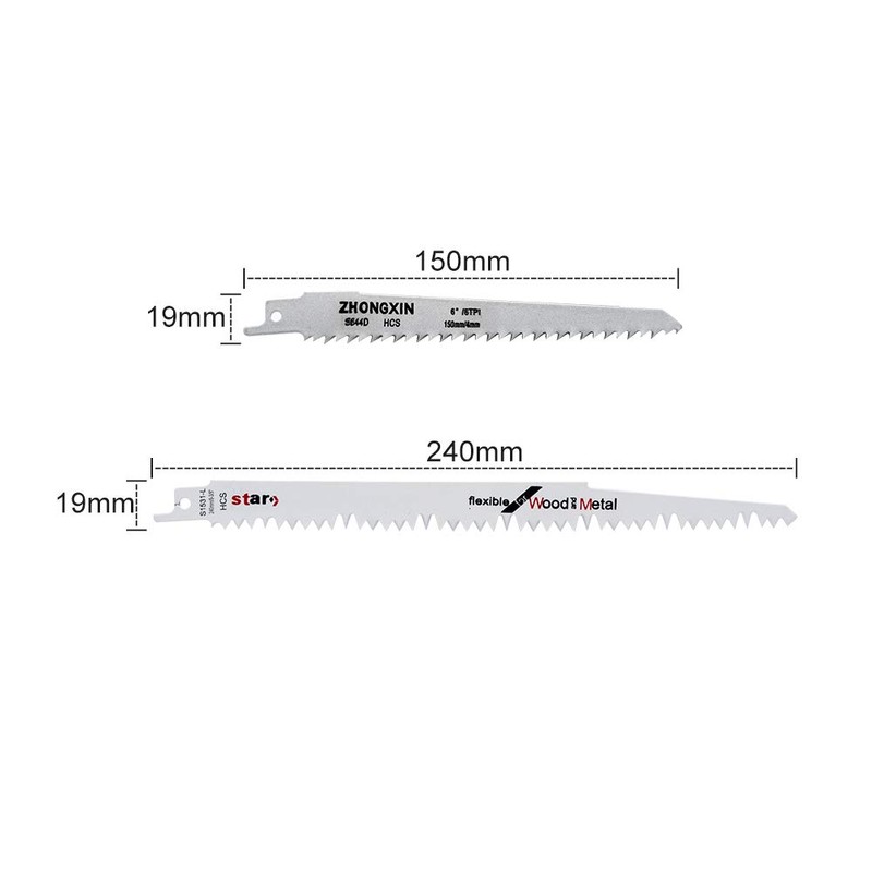 Supertool 10 x Reciprocating Saw Blades for Wood Saw Blades
