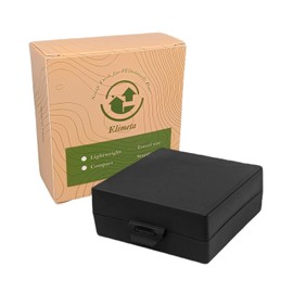 Elimeta Soap Container, Square Bar Soap Holder Fit Dr Squatch Soap, Travel Soap Case (Matt Black)