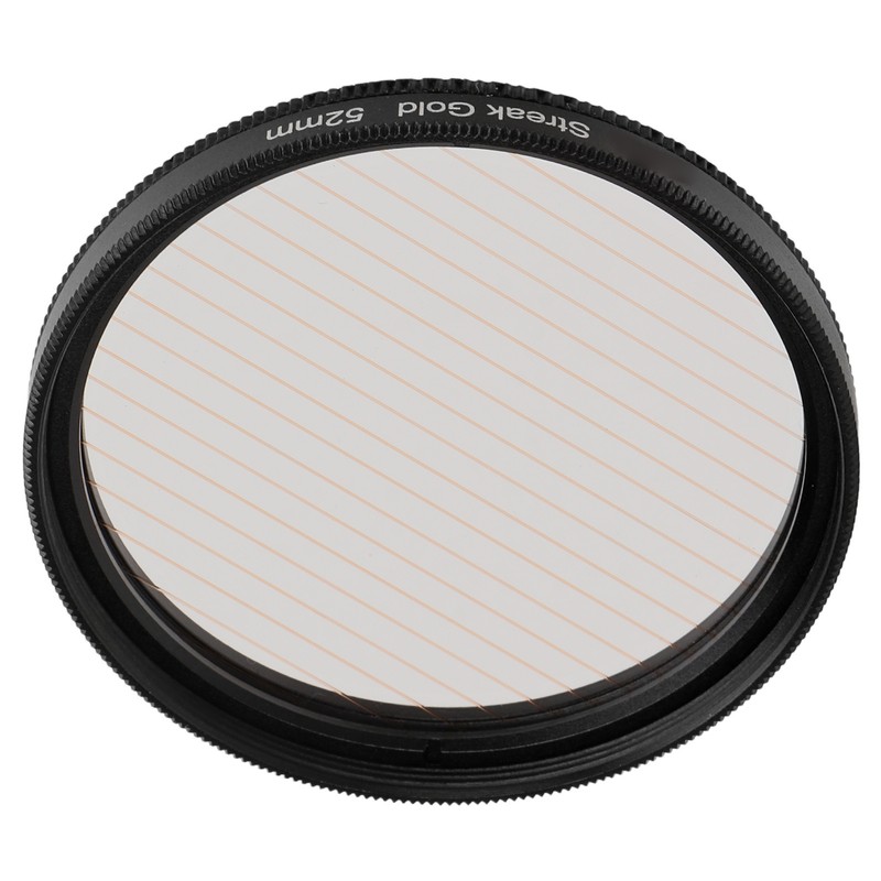 Gold Streak Anamorphic Effect Filter UHD Optical Glass Waterproof Scratch