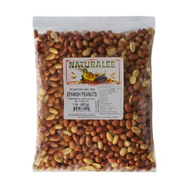 Naturalee Peanuts, With Skin Spanish Peanuts 1 lbs - Roasted & Salted - Heart Health, High Protein