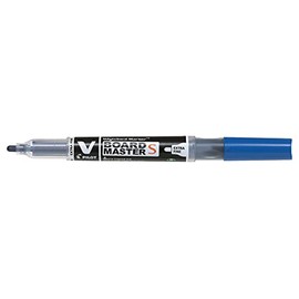 Pilot 10136 S Begreen V Board Master Marker Extra Fine Bullet Tip Line 1.3 mm Blue Refillable Ink Closed