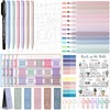 XKDOUS Bible Study Supplies, Bible Journaling Kit with Highlighters，Morandi