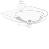 Wirquin Waschbeckenstöpsel 39263001, automatisch einziehbar, Durchmesser: 39 mm