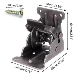 4 Pack Locking Hinge for Folding Table Brackets, Heavy Duty Folding Brackets 90 Degree Self Locking Folding Hinge for Table Legs Furniture