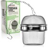 com-four® 2 x Tea Strainer Made of 304 Stainless Steel