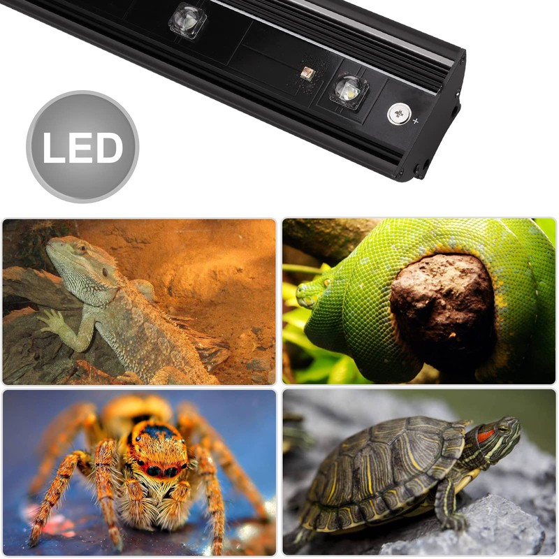 Aiicioo Reptile LED UVB Light - LED Terrarium Light with