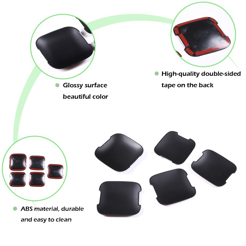 PIUGILH Car Door Handle Cup Cover Trim Replacement Compatible with