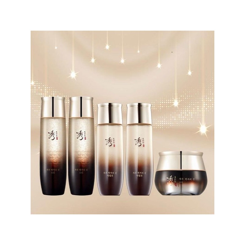 Sulyeohan 수려한 자우 럭셔리 진 기초풀세트 스킨X2+에멀전X2+크림35346988 Suyeoran Jau Luxury