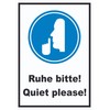 HB-Druck Ruhe Bitte Quiet Please Sign A6 (105 x 148