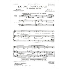 Ex Ore Innocentium: female choir or children's choir and piano. Partition de chœur.