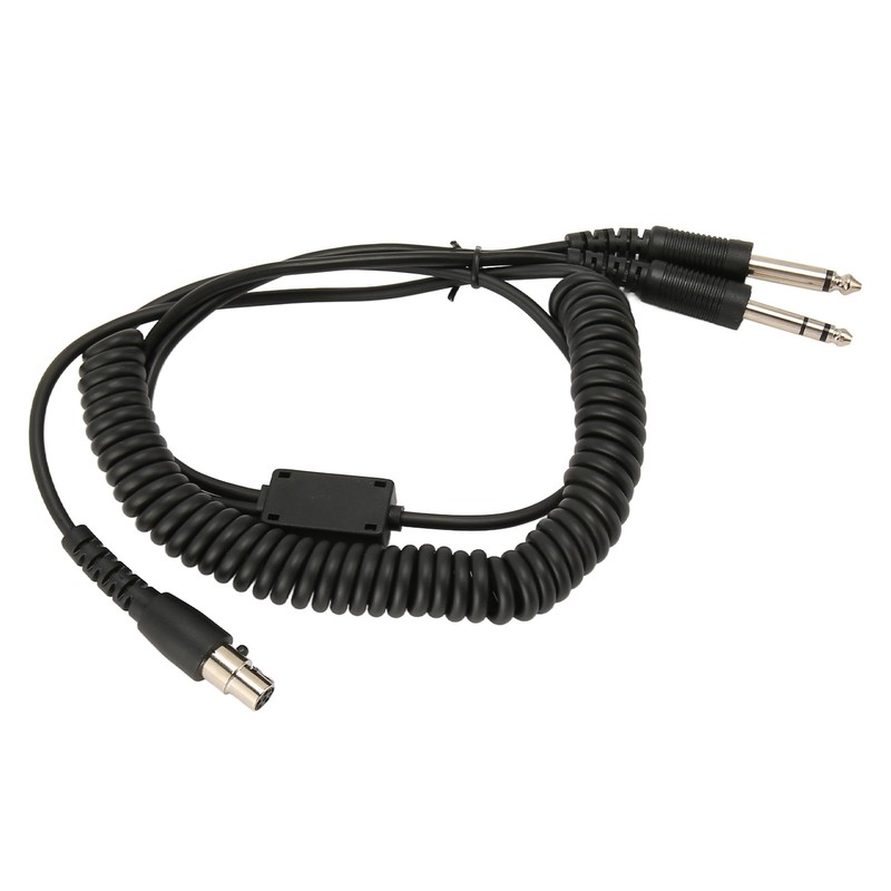Mini XLR 5 Pin Plug to GA Dual Plugs Headset