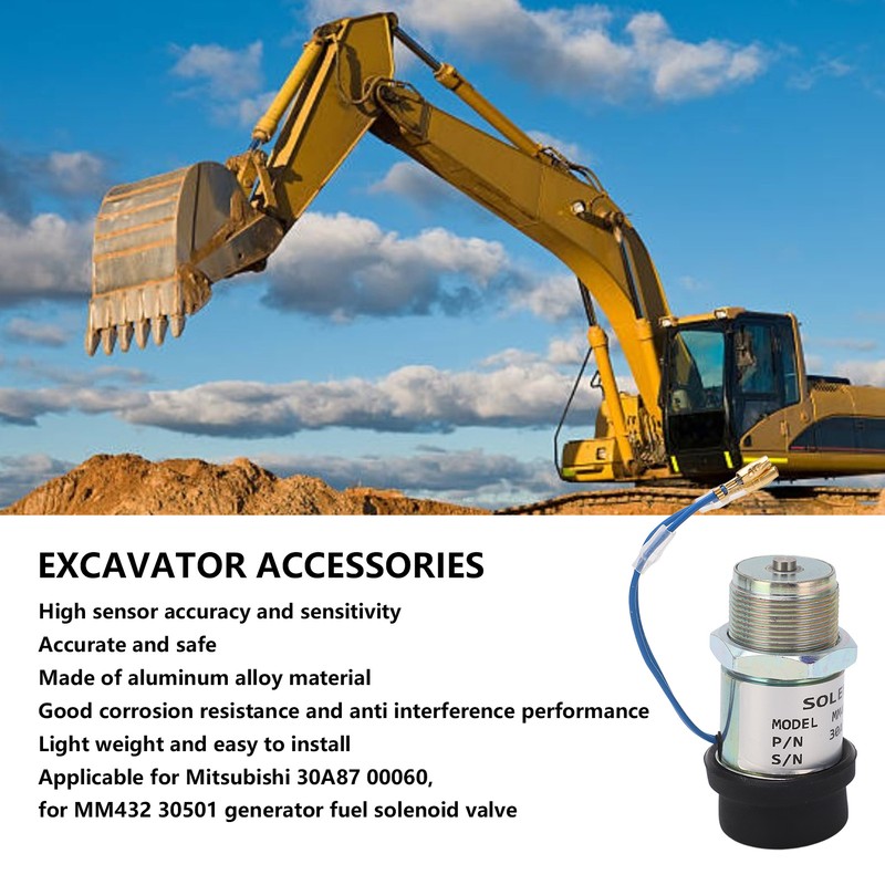 Excavator Flameout Shut Off Solenoid Valve High Accuracy Flameout Switch