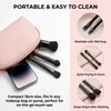 2 Pcs Black Dual Ended Hairline Brushes with Sponge Tip