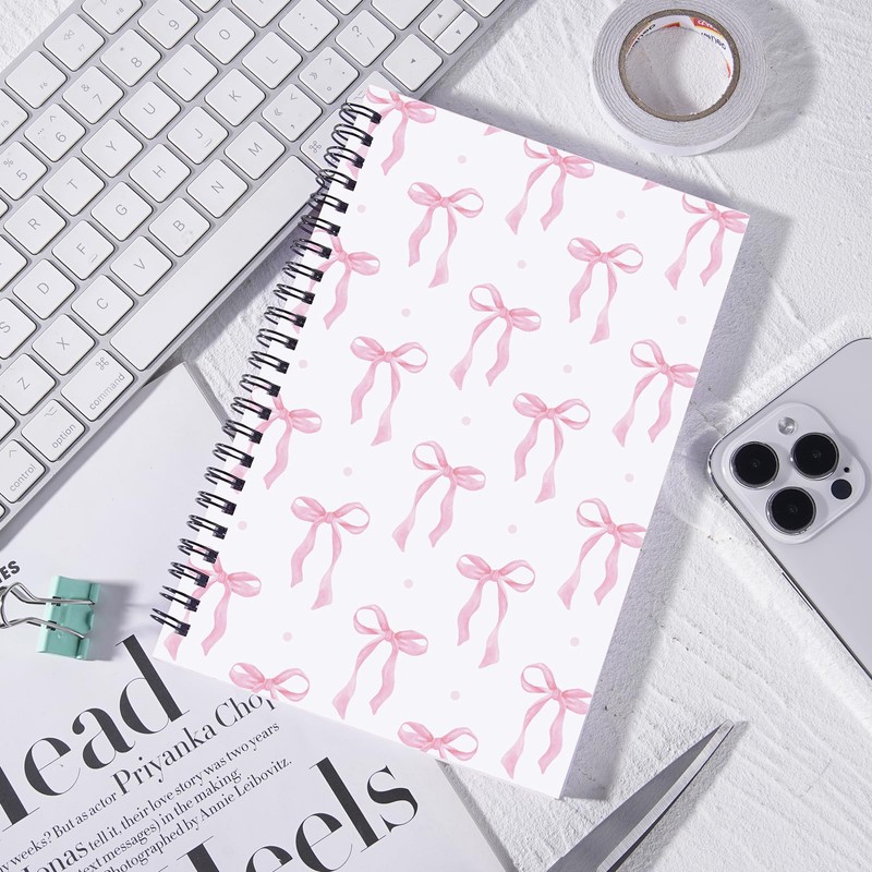 INCOK Coquettte Pink Bow Notebook - Preppy Stuff Preppy School