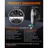 7 Inch LED Headlight Round DOT Approved Classic LED headlights