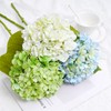 Waipfaru 4PCS Hydrangea Artificial Flowers, Real Touch, 20" Faux Hydrangea