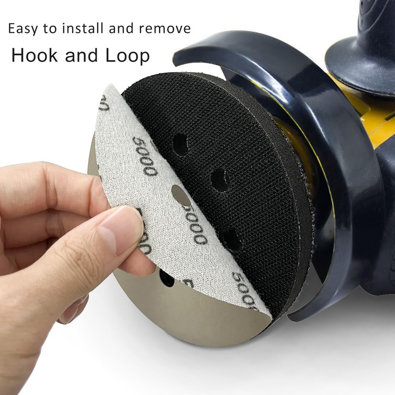 5 Inch 8 Holes Sanding Discs Hook and Loop, 30Pcs