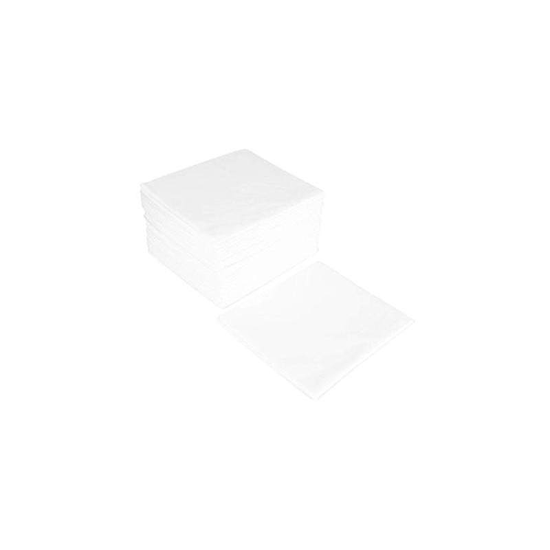 Justlife Disposable Biodegradable Non-Woven White Towels - 100% Natural Viscose