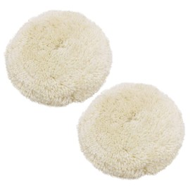 WANGCL 2 Packs Wool Polishing Pads 4.5" 115mm Velcro Car Polishing Kit Polishing Disc for Drill Body Repair Polishing