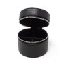 Men's 100% Leather Cufflink Storage Box (Black)