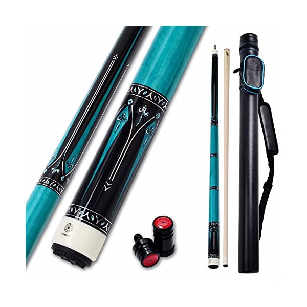 Collapsar Pool Cue with 1X1 Hard Case Low Deflection Technology