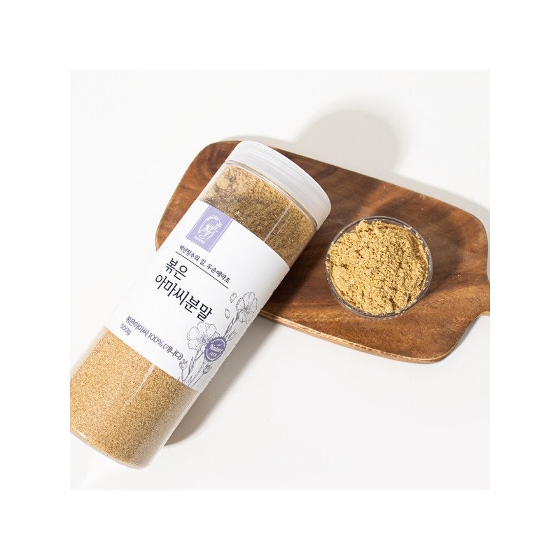 볶은아마씨분말 500g 먹는 황금이라 불리는 골드아마씨 Roasted Flaxseed Powder 500g,