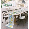 Yellow Summer Lemon Chiffon Table Runner 120 Inches Long, Voile