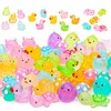 PonFxp 110 Pcs Glow Resin Animals, Mini Figures Mixed,Luminous Miniature