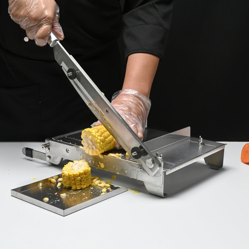 Stainless Steel Bone Cutter Machine Manual Ribs Meat Chopper Food