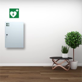 Defibrillator - Emergency and Safety Sign Aluminium Metal 3 mm Thick (20 x 20 cm)
