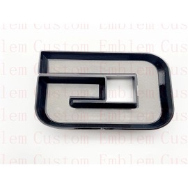 Auto Front & Rear GMC Matte Black OVERLAY Emblem Badge Fit 2021+ GMC Canyon